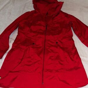 Cole Haan Red rain coat